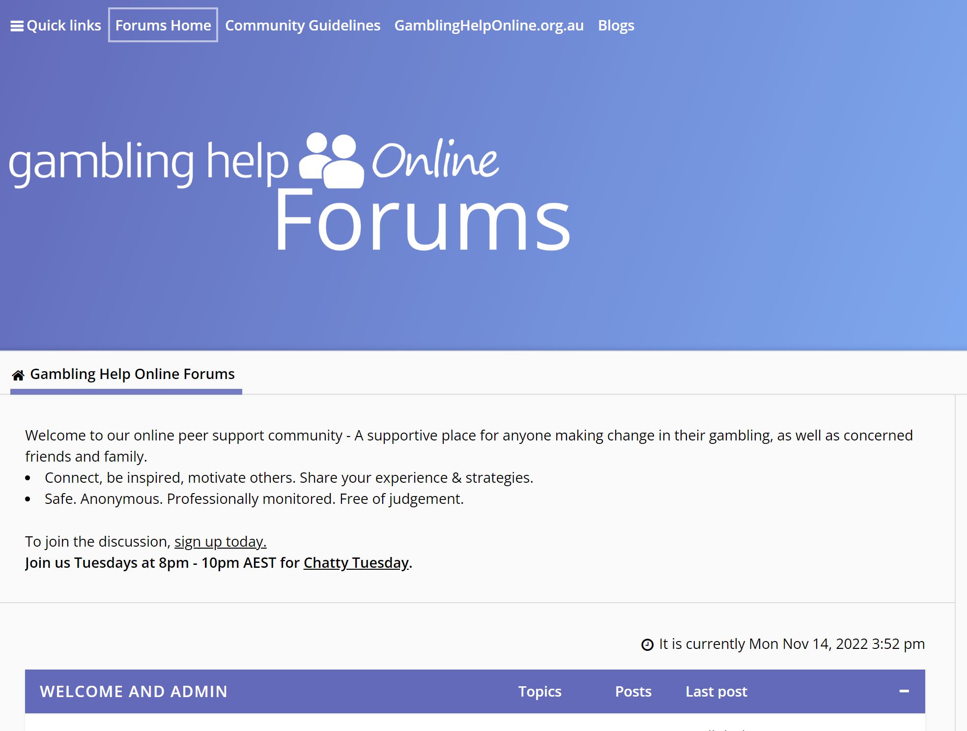Gambling Help Online Forums