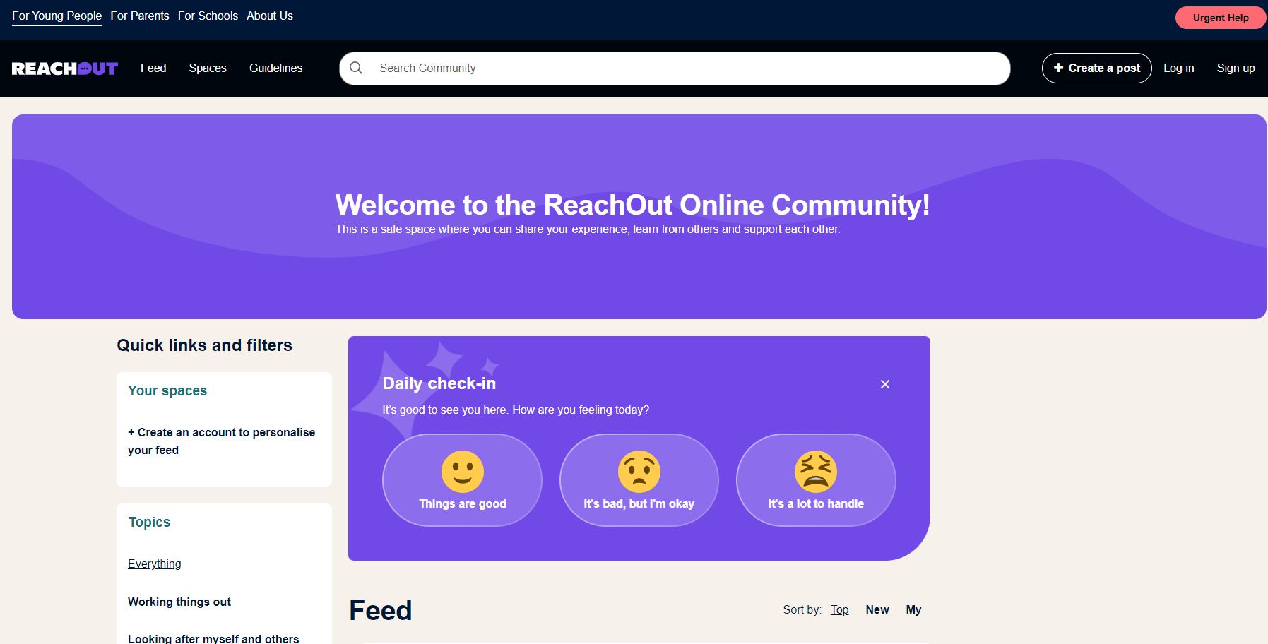 Reach Out Forums